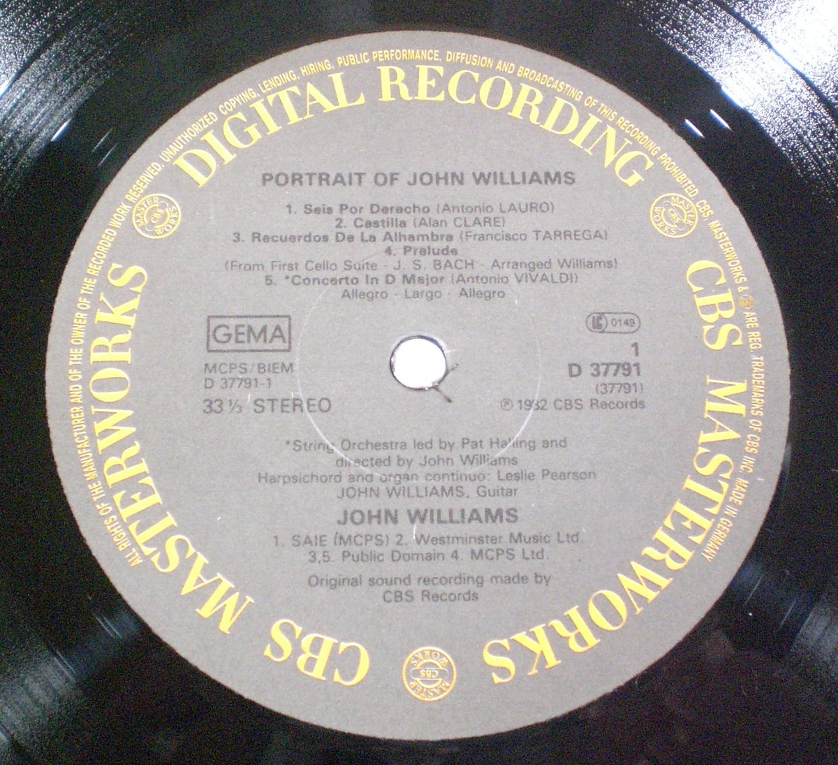 John Williams (7) : Portrait Of John Williams (LP,Stereo)