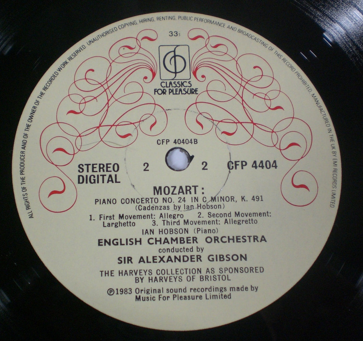 Wolfgang Amadeus Mozart, Ian Hobson, English Chamber Orchestra, Alexander Gibson : Piano Concertos (LP,Stereo)