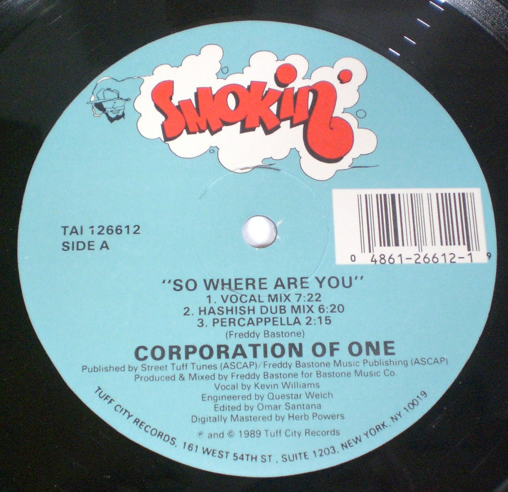 Corporation Of One : So Where Are You (12",33 ⅓ RPM)