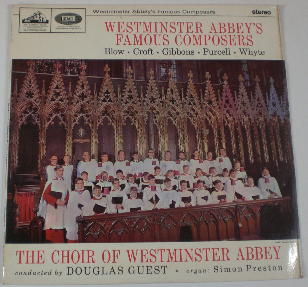 The Choir Of Westminster Abbey, Douglas Guest, Simon Preston : Westminster Abbey's Famous Composers (LP,Album,Stereo)