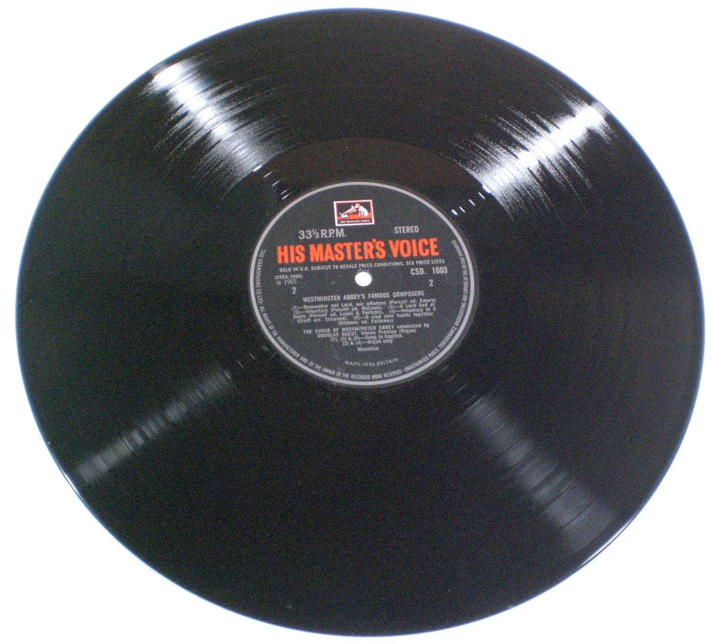 The Choir Of Westminster Abbey, Douglas Guest, Simon Preston : Westminster Abbey's Famous Composers (LP,Album,Stereo)