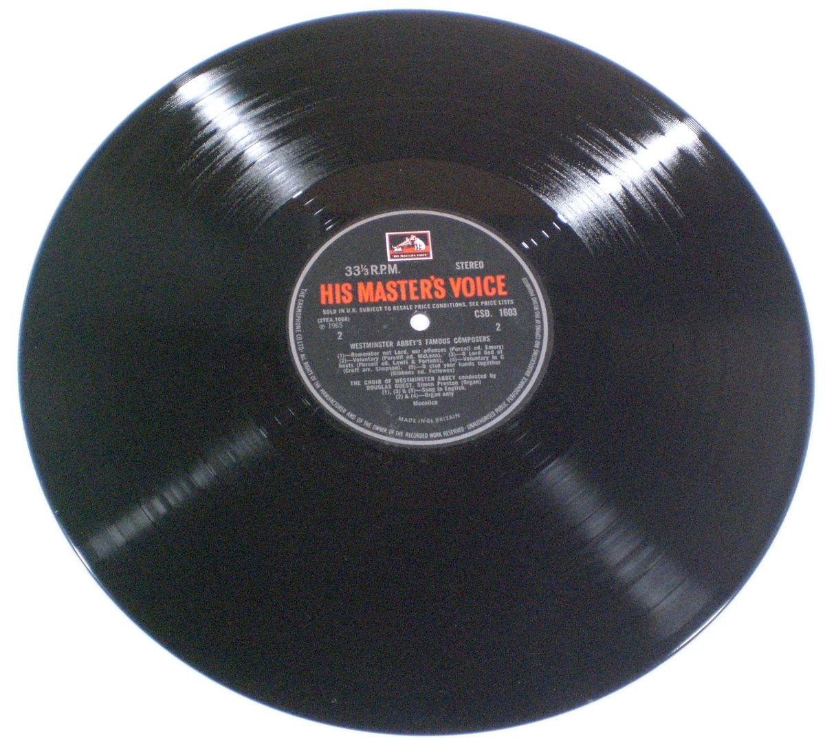 The Choir Of Westminster Abbey, Douglas Guest, Simon Preston : Westminster Abbey's Famous Composers (LP,Album,Stereo)