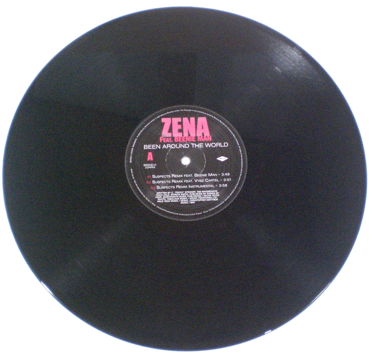 Zena Feat. Beenie Man : Been Around The World (12",33 ⅓ RPM,Promo)
