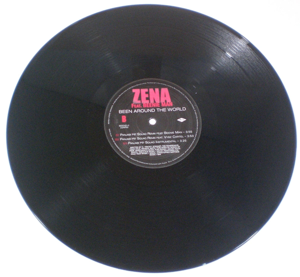 Zena Feat. Beenie Man : Been Around The World (12",33 ⅓ RPM,Promo)