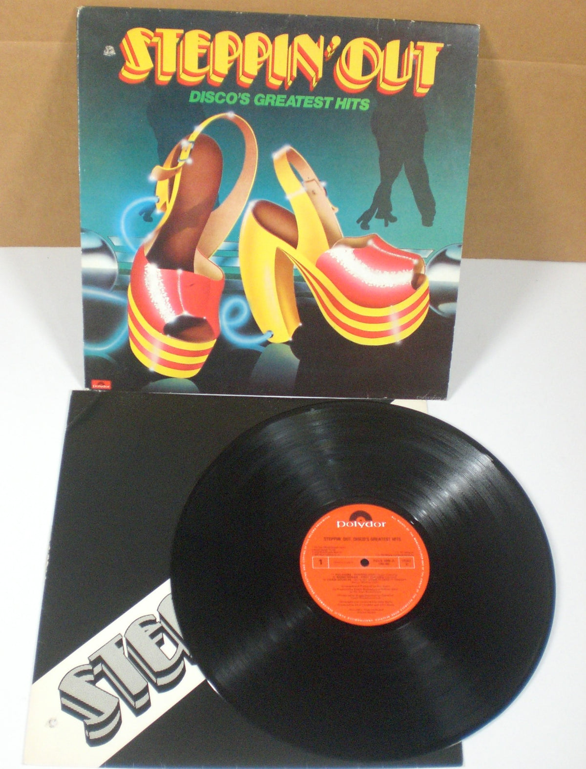 Various : Steppin' Out - Disco's Greatest Hits (LP, Comp, Mixed)