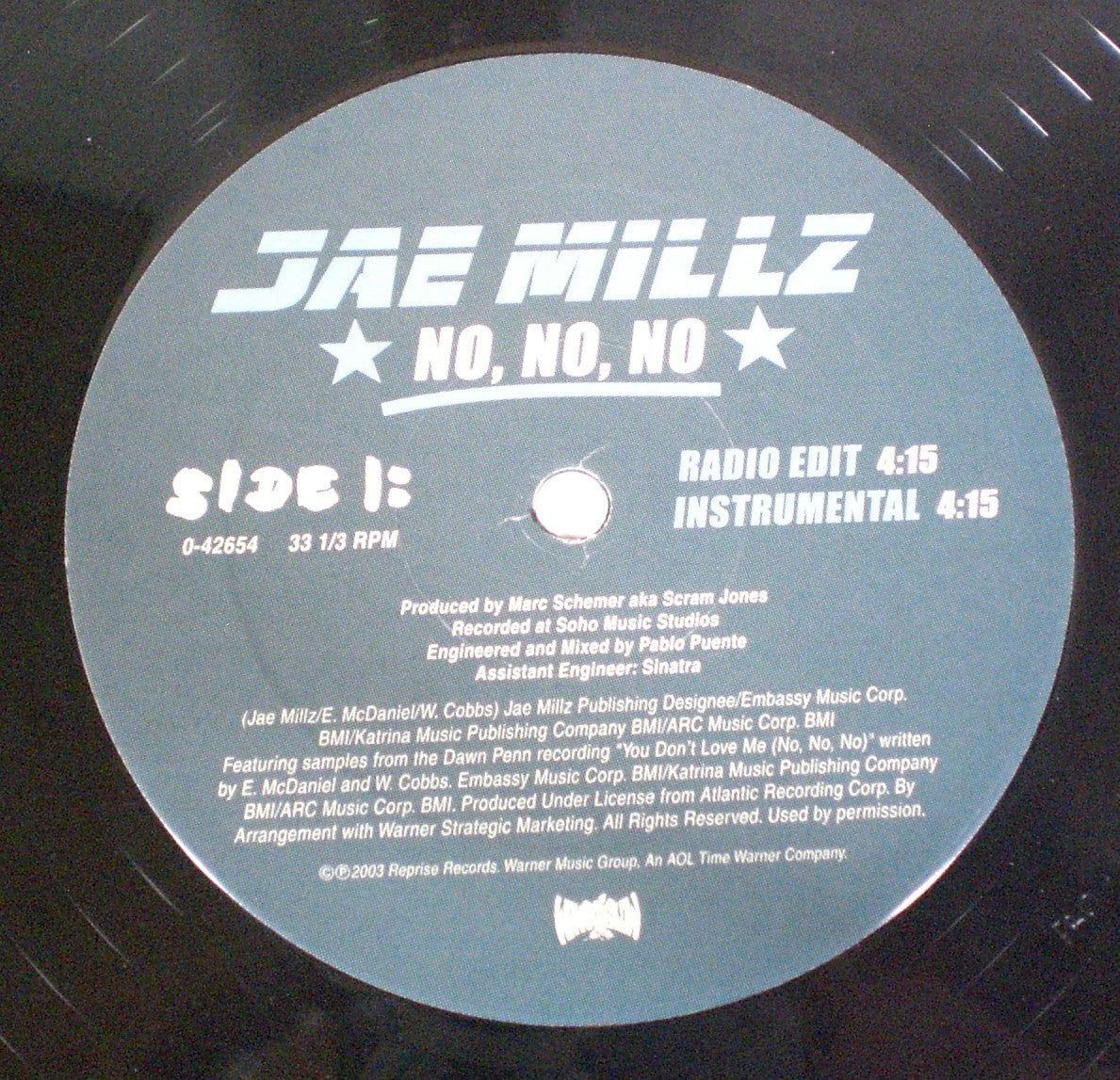 Jae Millz : No, No, No (12")