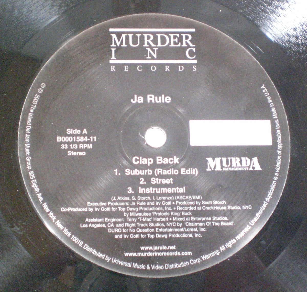 Ja Rule : Clap Back / The Crown (12")