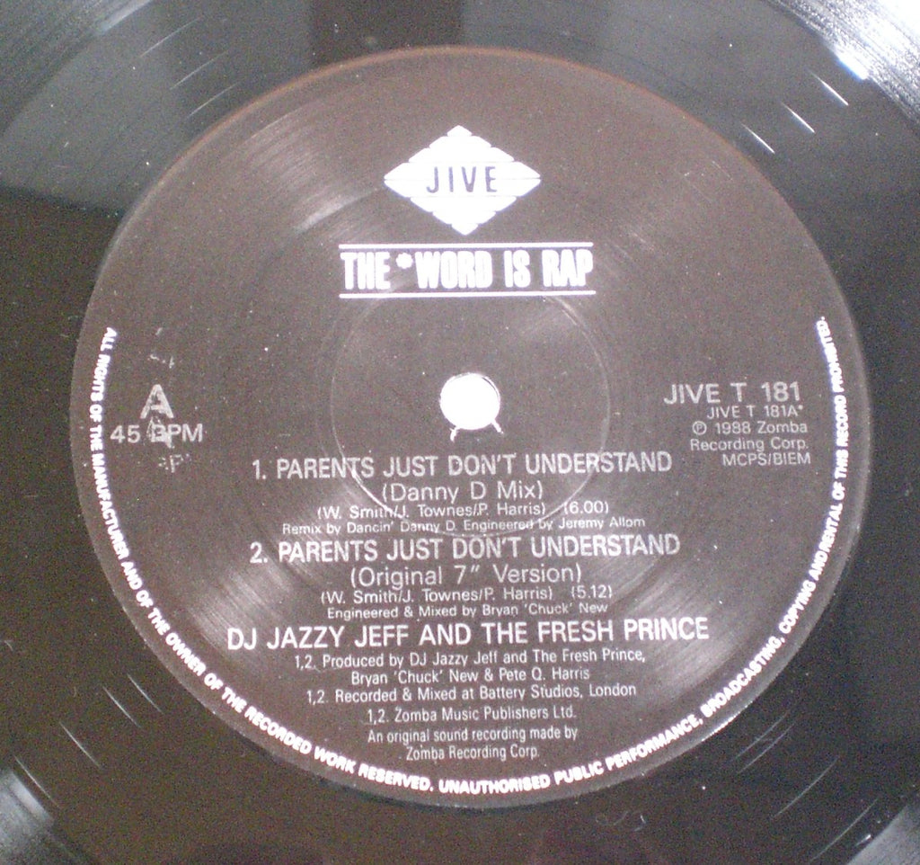 DJ Jazzy Jeff & The Fresh Prince : Parents Just Don't Understand (12",45 RPM)