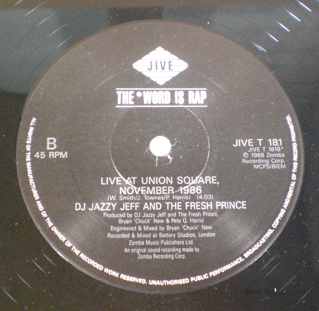 DJ Jazzy Jeff & The Fresh Prince : Parents Just Don't Understand (12",45 RPM)