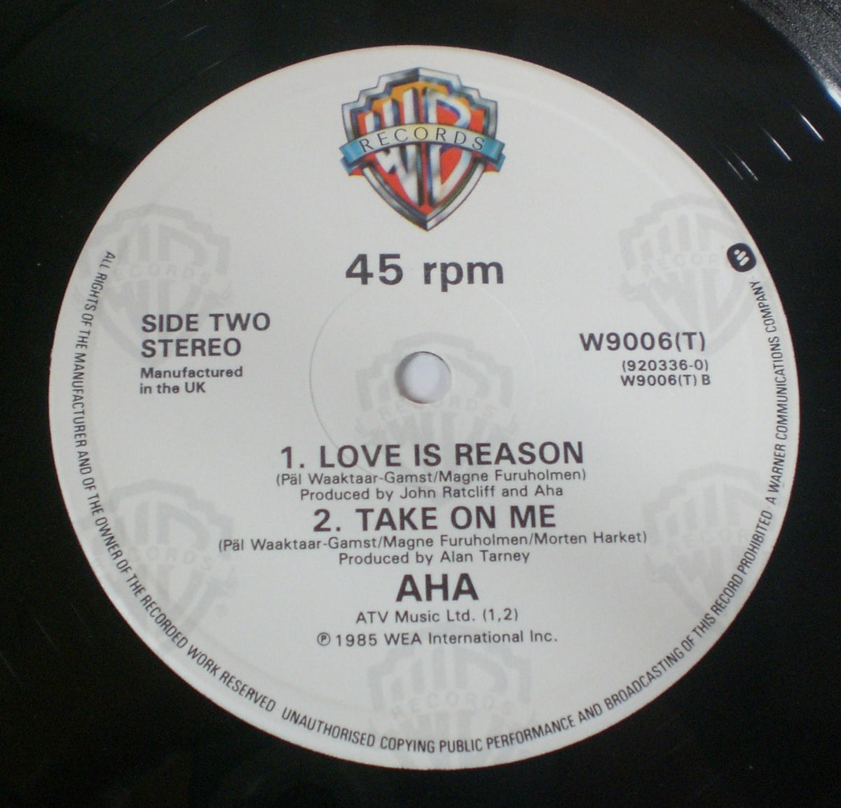 a-ha : Take On Me (Extended Version) (12",45 RPM,Single)